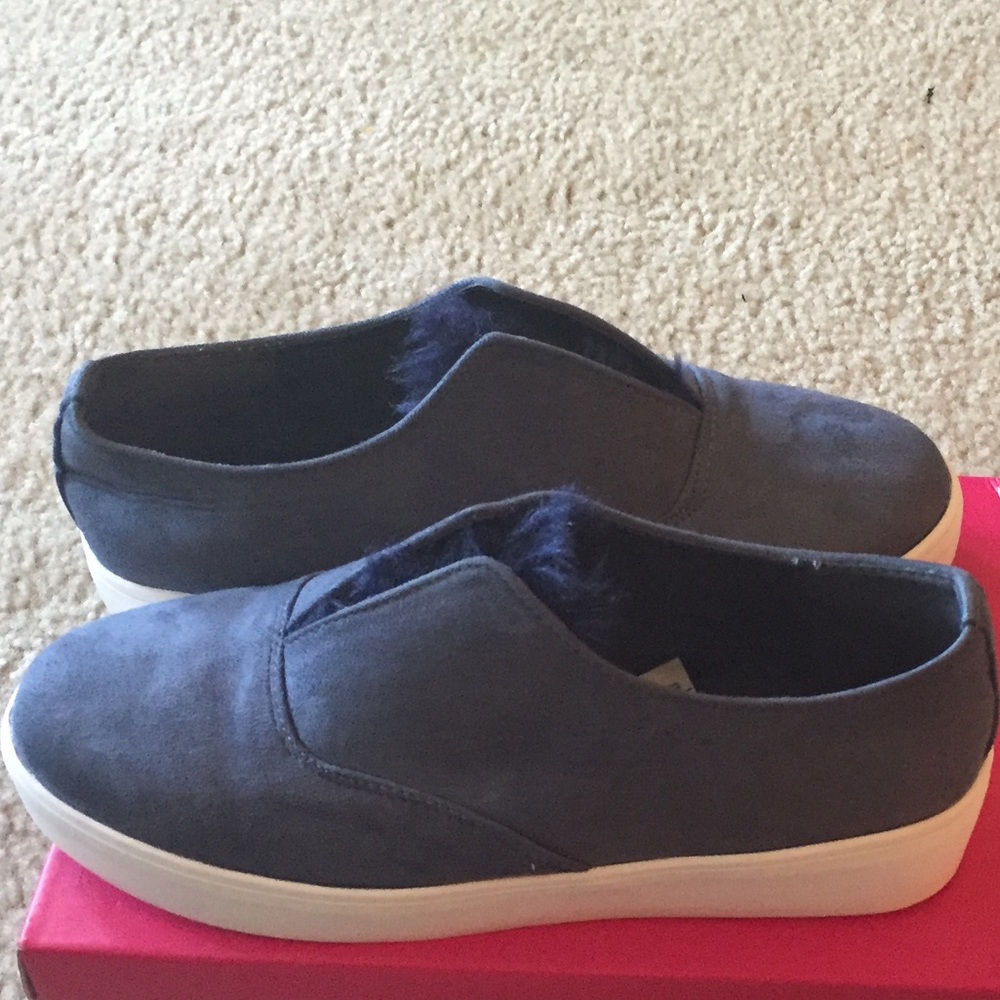 Catherine Malandrino blue suede shoes size 10 - Picture 1 of 6